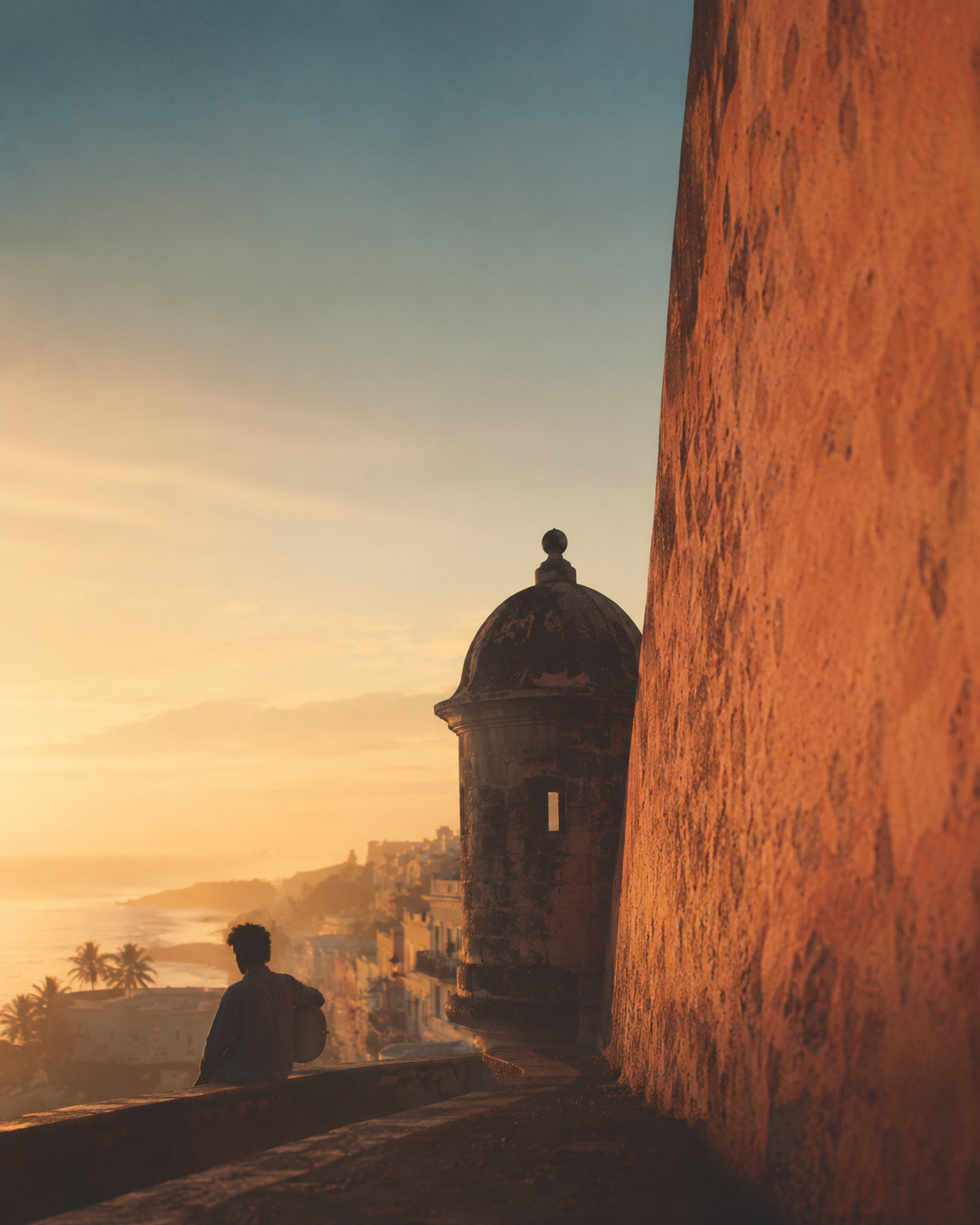 San Juan Puerto Rico - Sunset visualization with coordinates